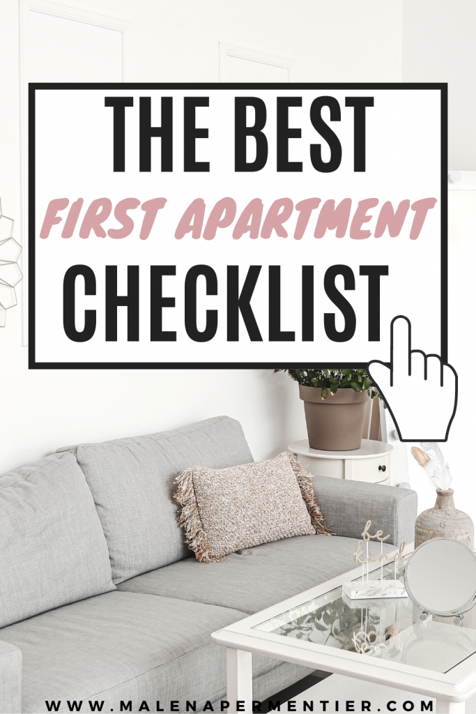 first apartment checklist