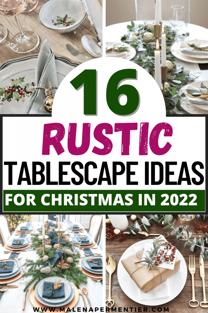 rustic christmas tablescape ideas