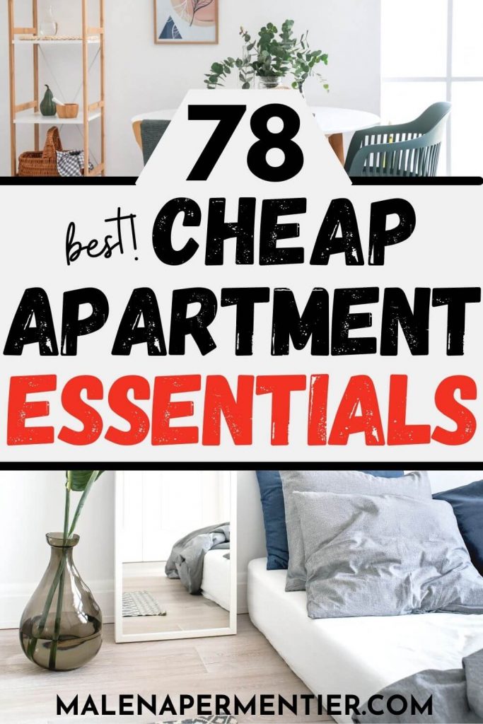 cheap apartment essentials