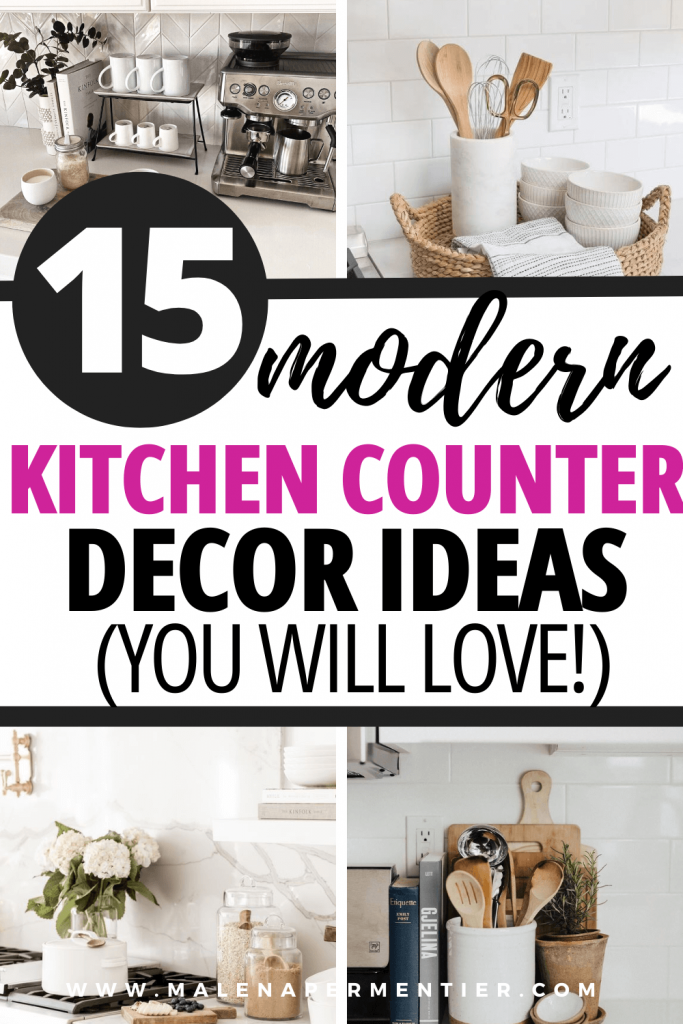 modern kitchen counter decor ideas
