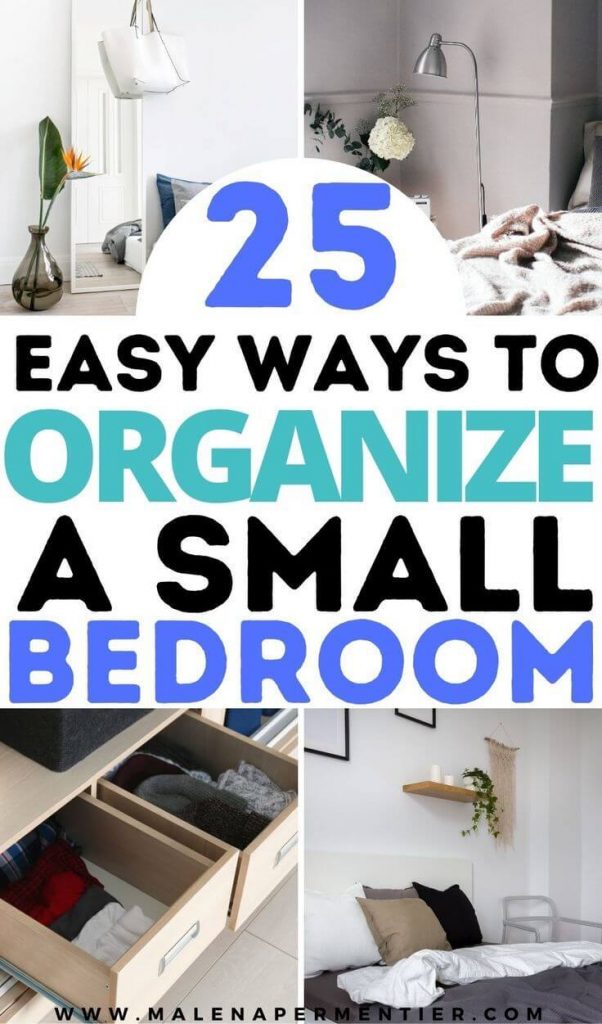 how to organize a small bedroom