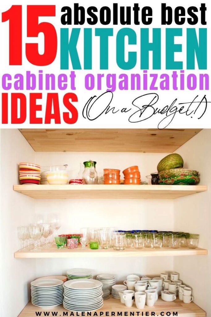 how to organize kitchen cabinets