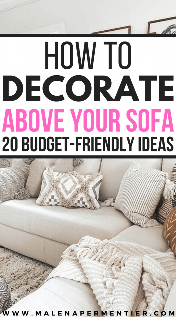 above couch decorating ideas