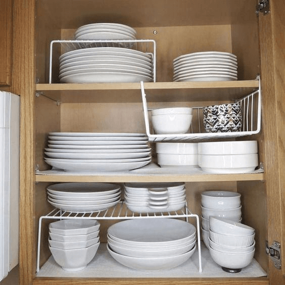 kitchen cabinet organizers hacks