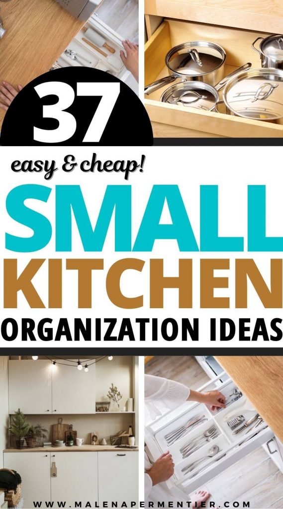 easy cheap small kitchen organization ideas