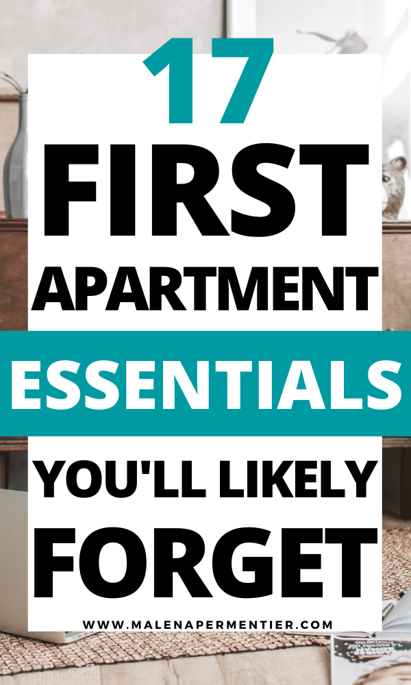 1st apartment essentials list