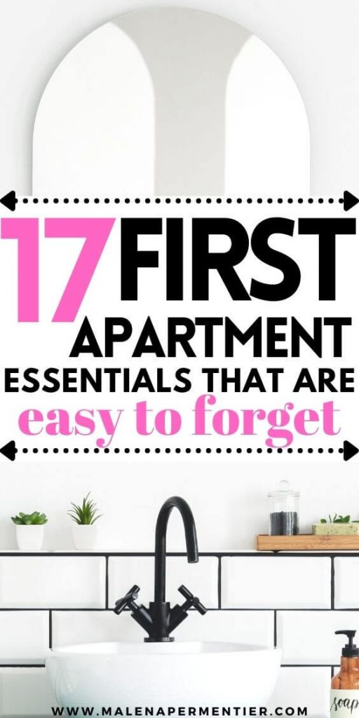 first apartment essentials list