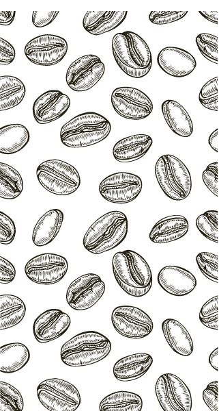black and white coffee beans background