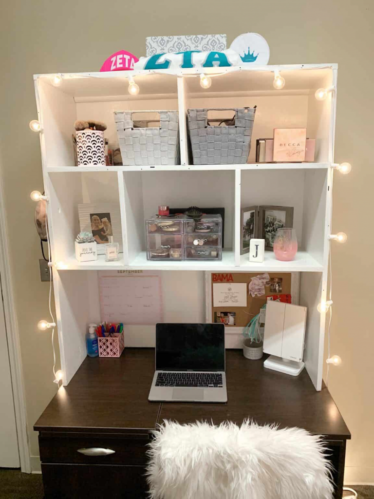 dorm desk hutch