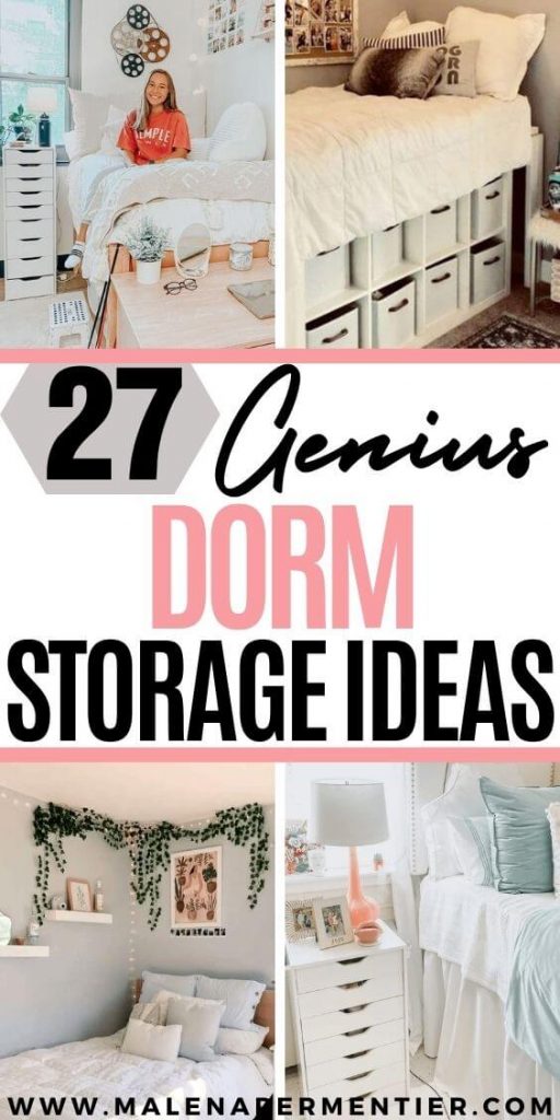 college dorm room storage ideas