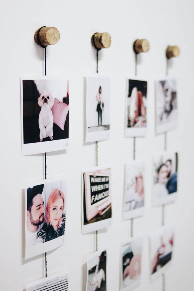 creative ways to hang polaroid photos