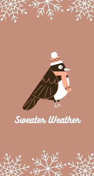 cute bird with sweater
