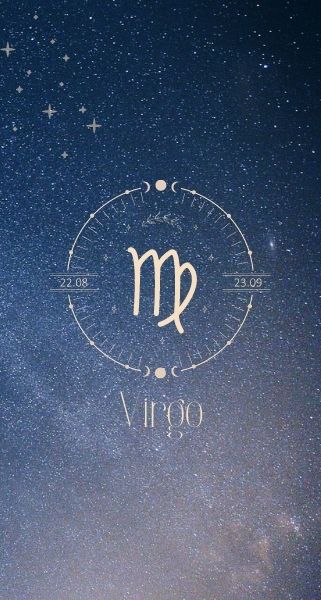 virgo zodiac background