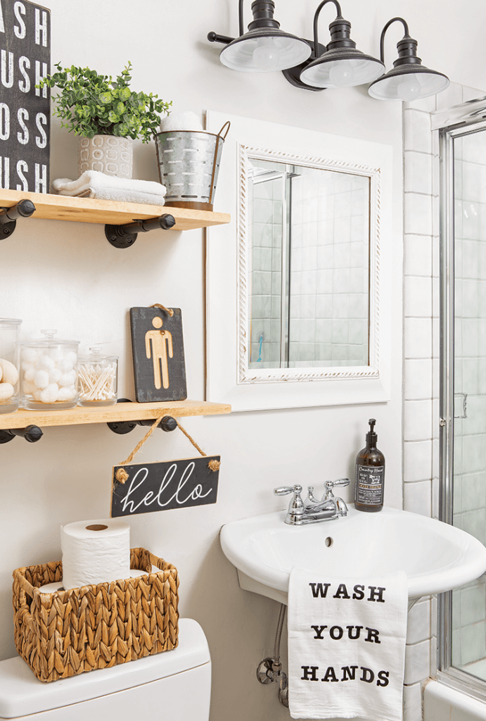 industrial bathroom sconces