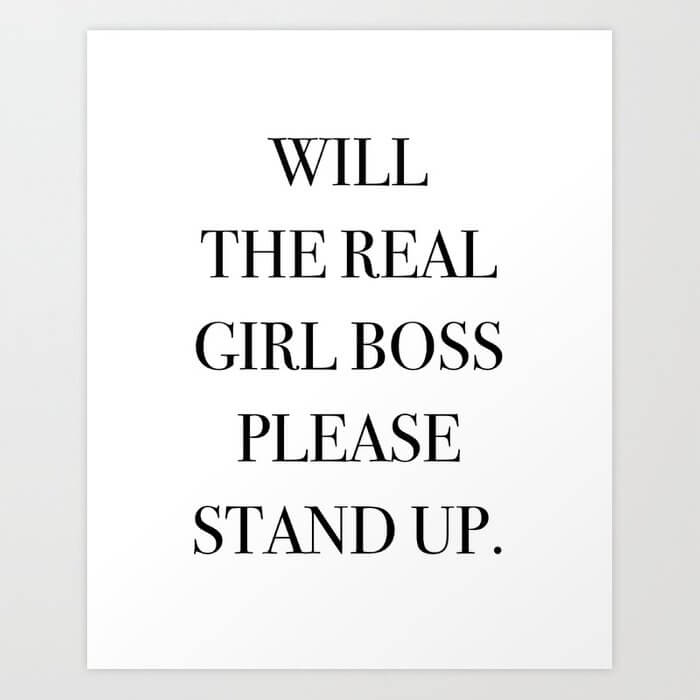 will the real girl boss please stand up