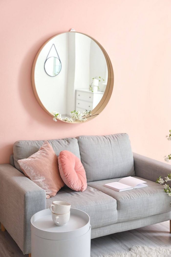 17 Clever & Beautiful Ways To Decorate with Mirrors In Your Living Room (Walls & Floor)