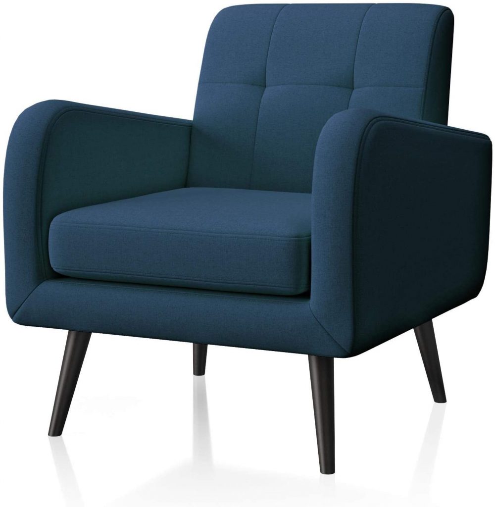 comfy navy lounge chair