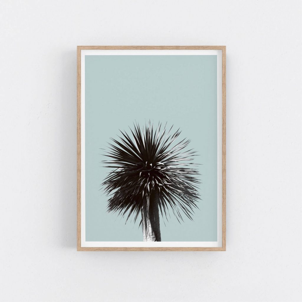 abstract palm tree print