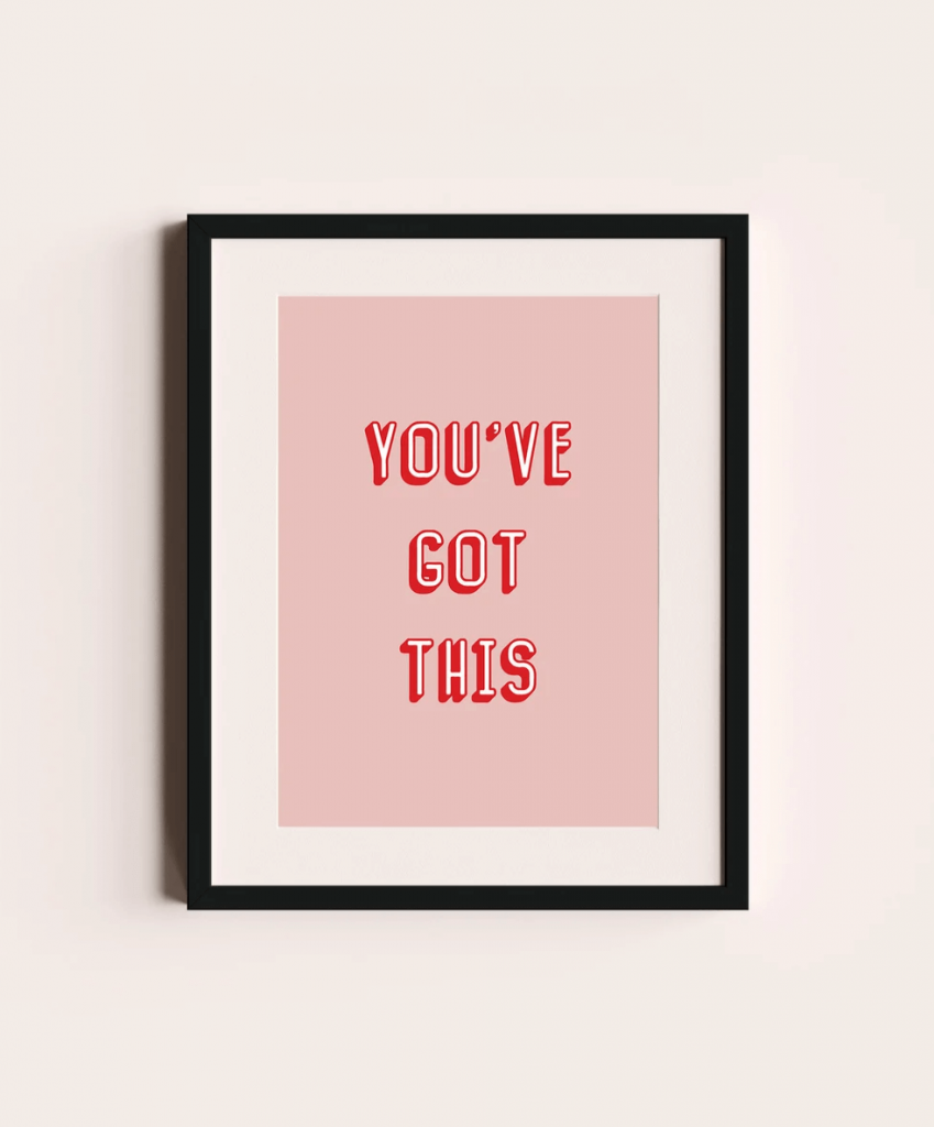 motivational quote art print