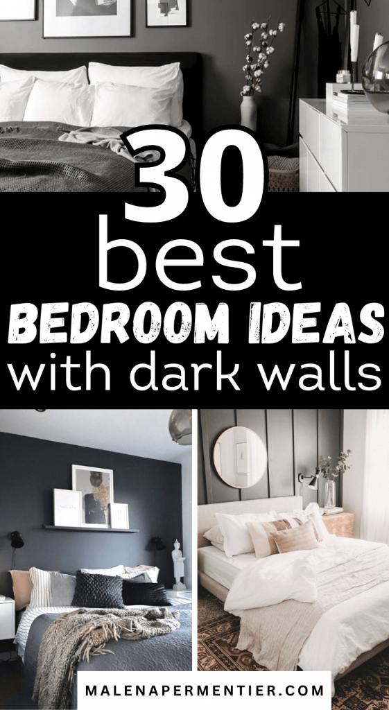bedroom ideas with dark walls