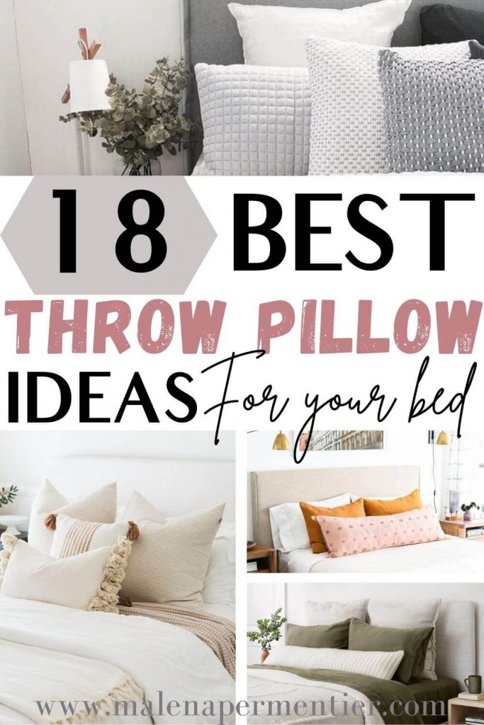 best throw pillow ideas for your bed