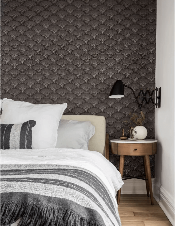 dark wallpaper bedroom
