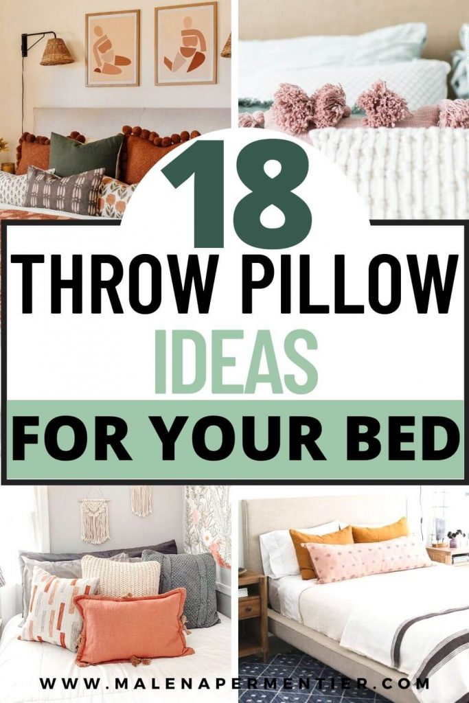 decorative throw pillows for bed