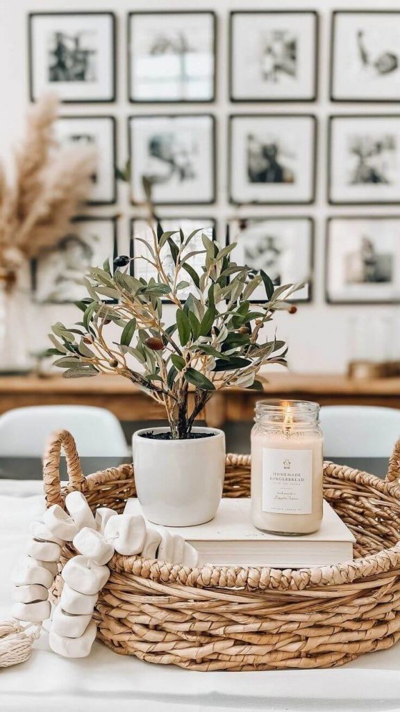 farmhouse coffee table tray decor