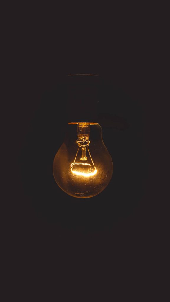 lightbulb black wallpaper