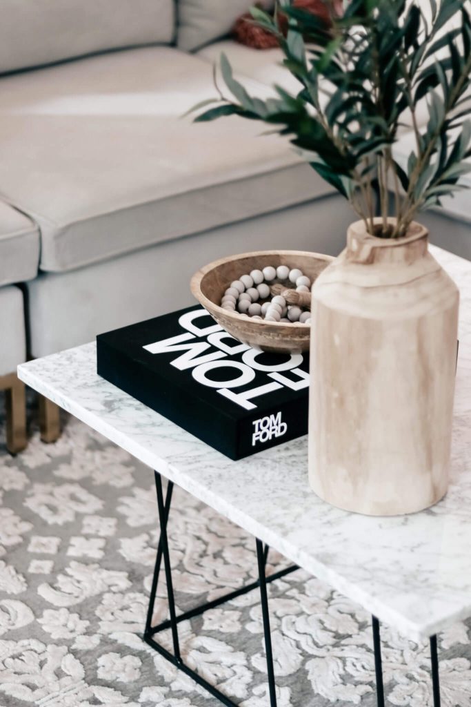simple coffee table styling