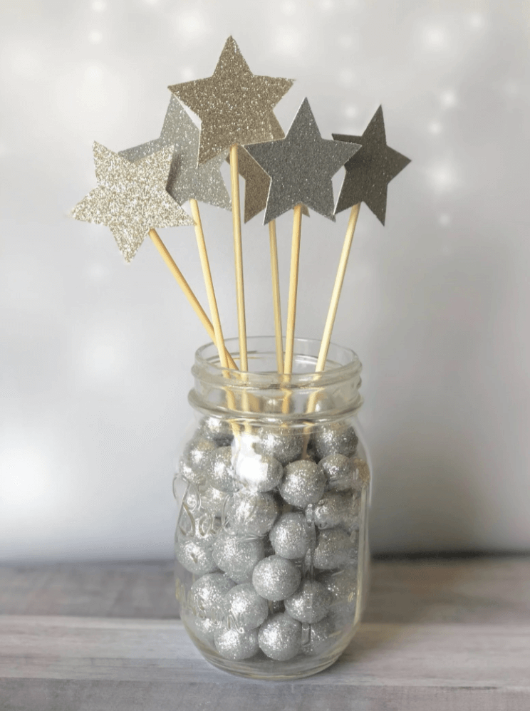 star centerpiece sticks