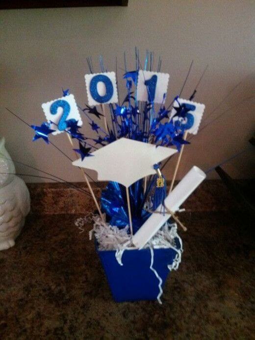 diy graduation centerpieces for guys