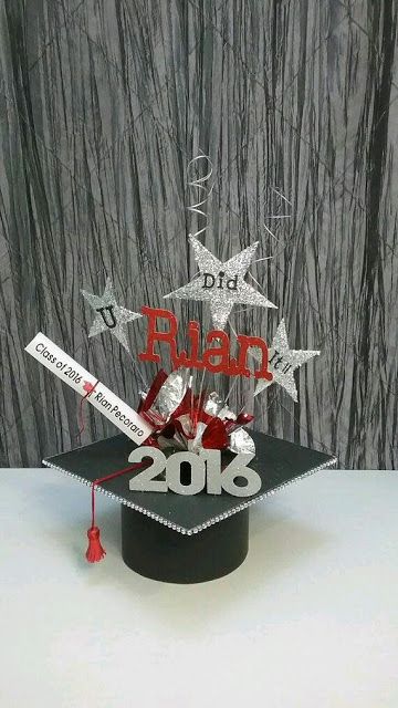 diy graduation centerpieces for guys