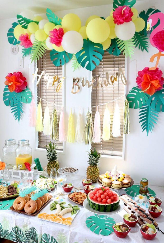 hawaiian birthday theme