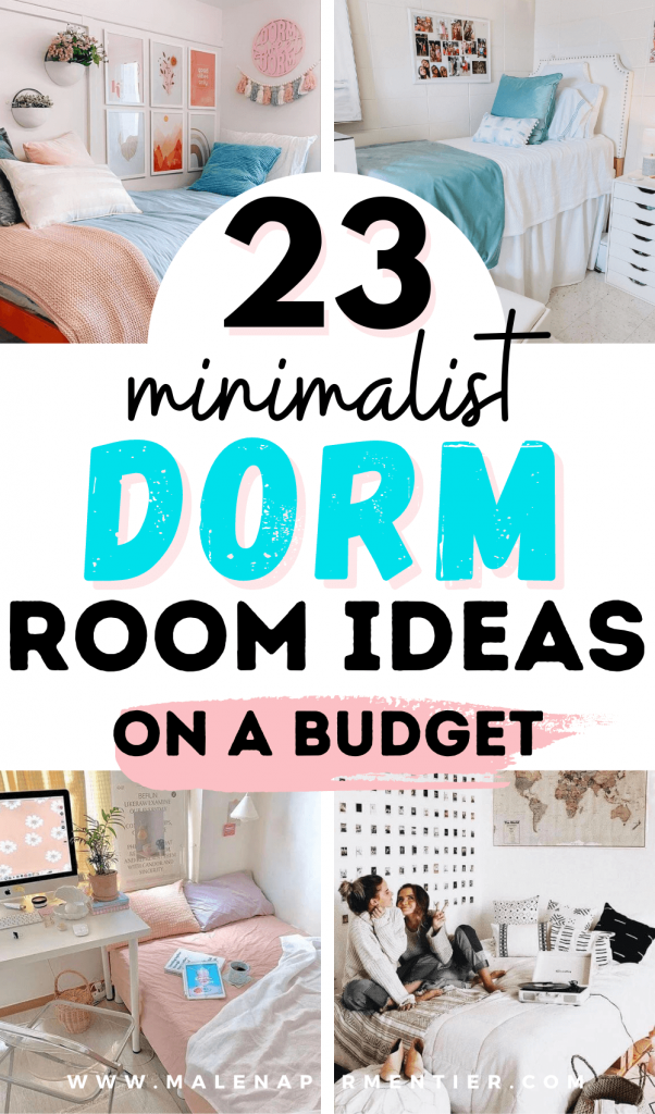 minimalist dorm rooms