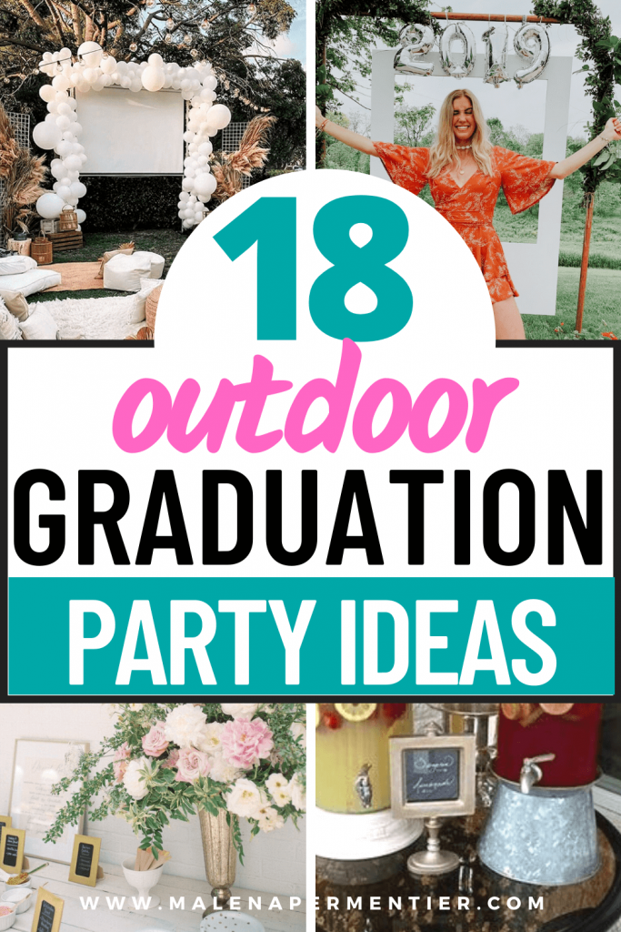 outdoor graduation party decorations