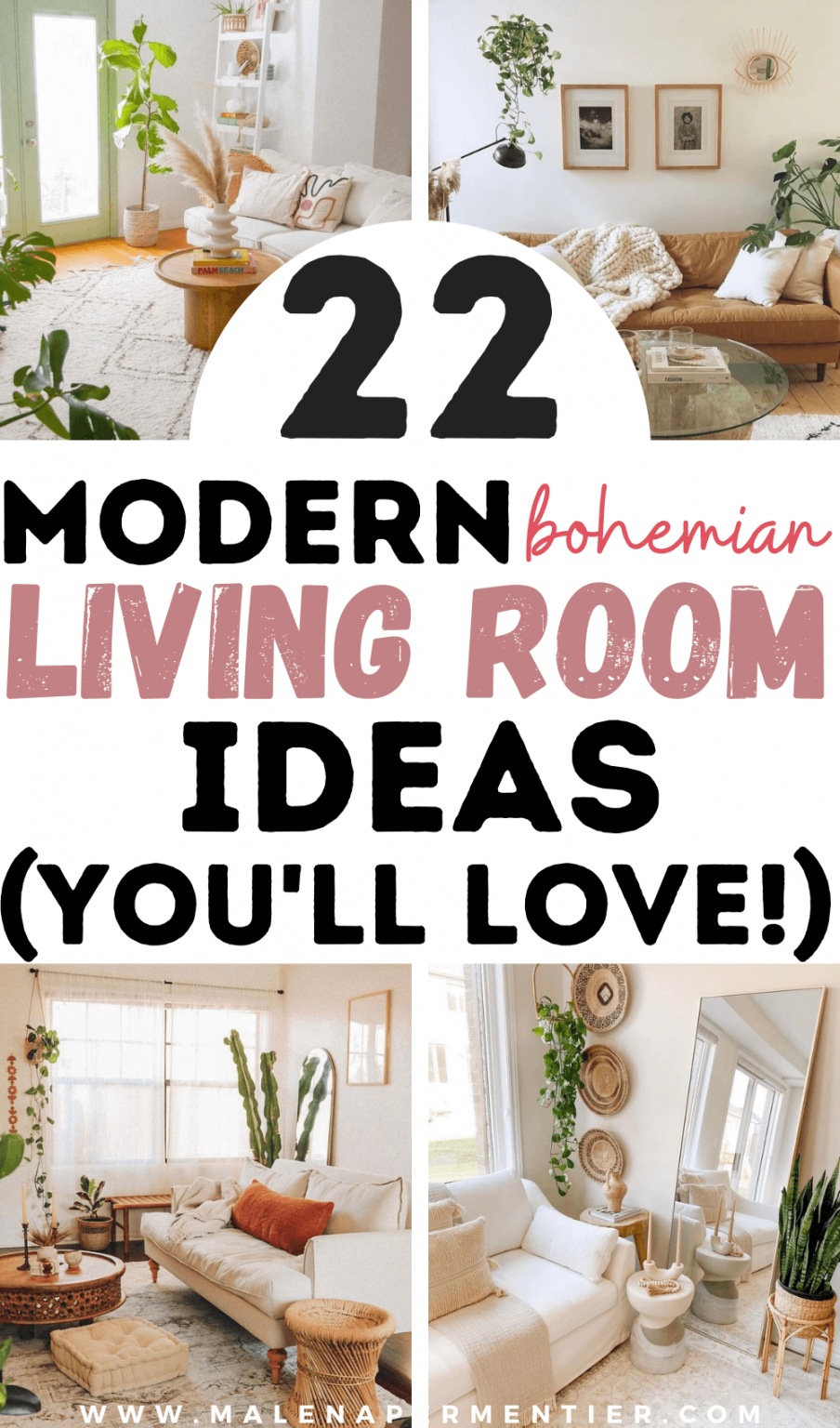 22 Modern Bohemian Living Rooms You'll Love (In 2023)