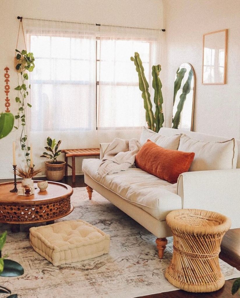 boho living room inspo