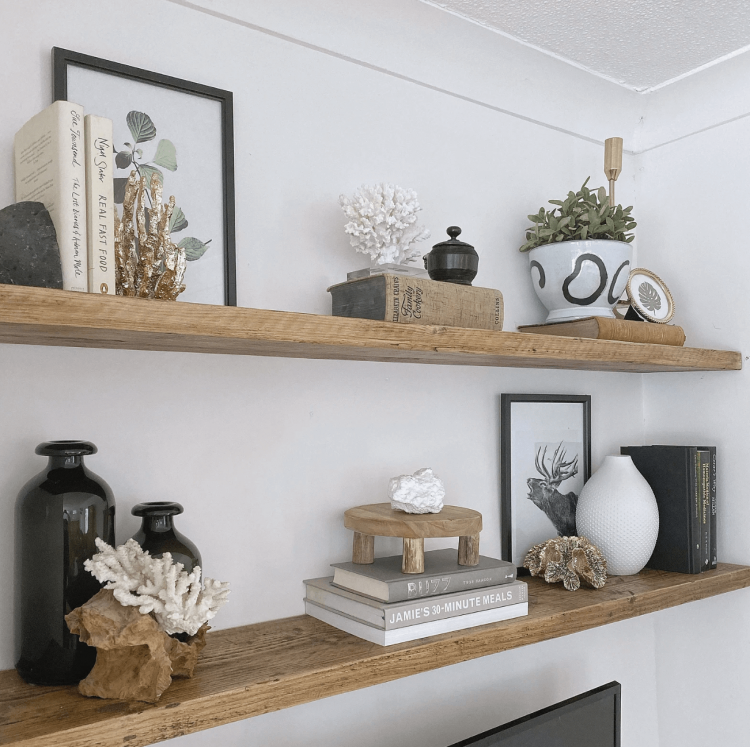 25 Shelf Decor Ideas For Wall Shelves & Book Shelves (That Look Amazing!)