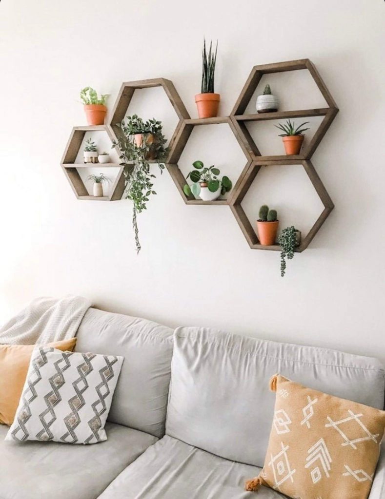 circle wall shelf decor ideas