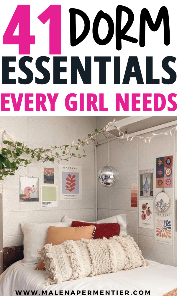 dorm room essentials for girls