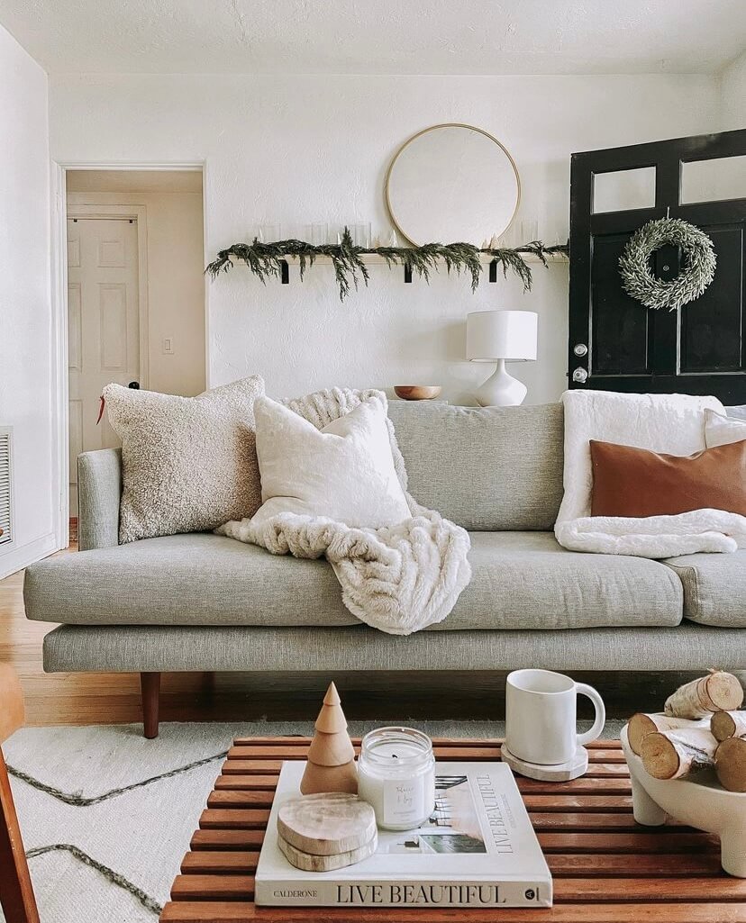 minimal boho living room