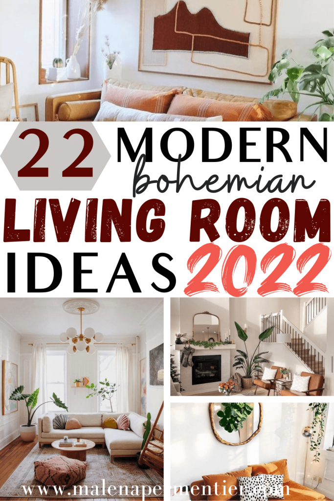 modern bohemian living room ideas