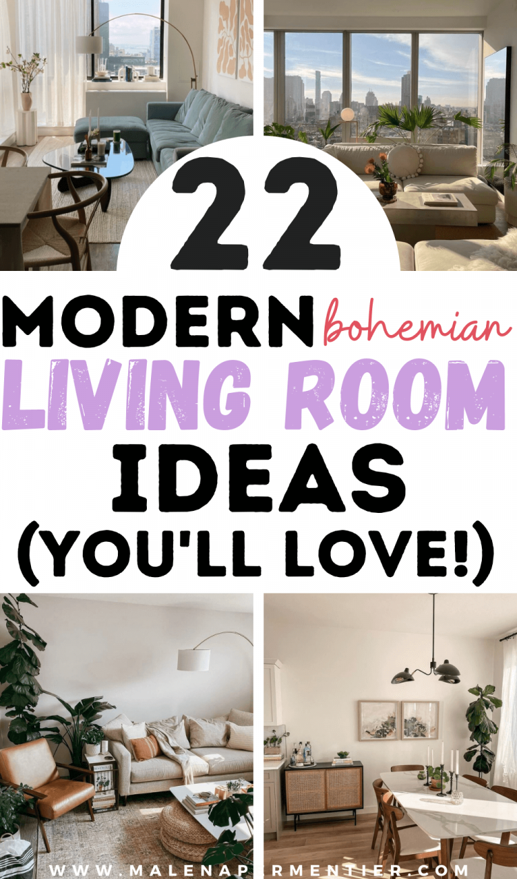 22 Modern Bohemian Living Rooms You'll Love (In 2023)