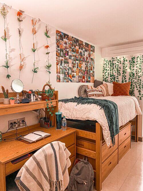 Boho dorm decor