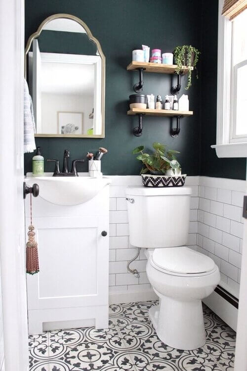 bathroom shelf decor ideas