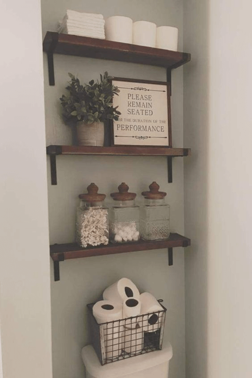 bathroom shelf ideas