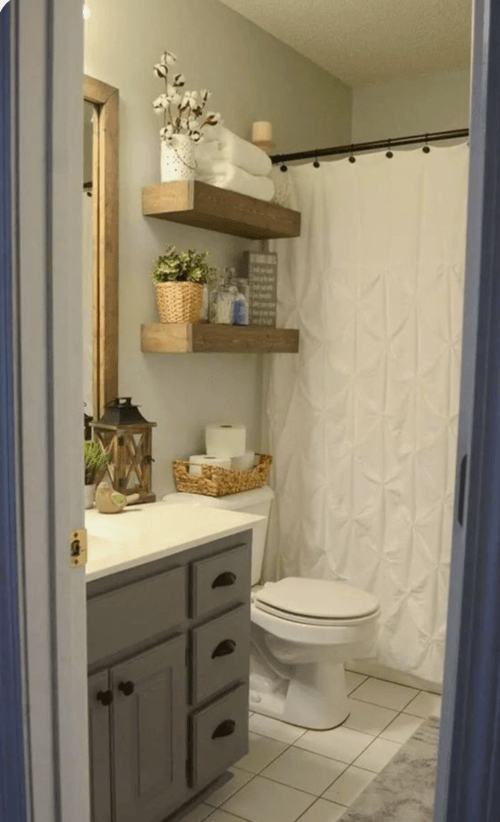 bathroom shelves over toilet
