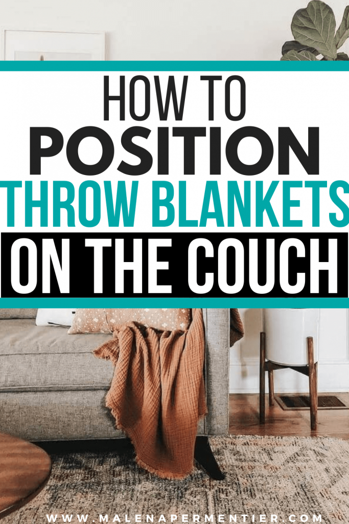 how to position throws on a couch