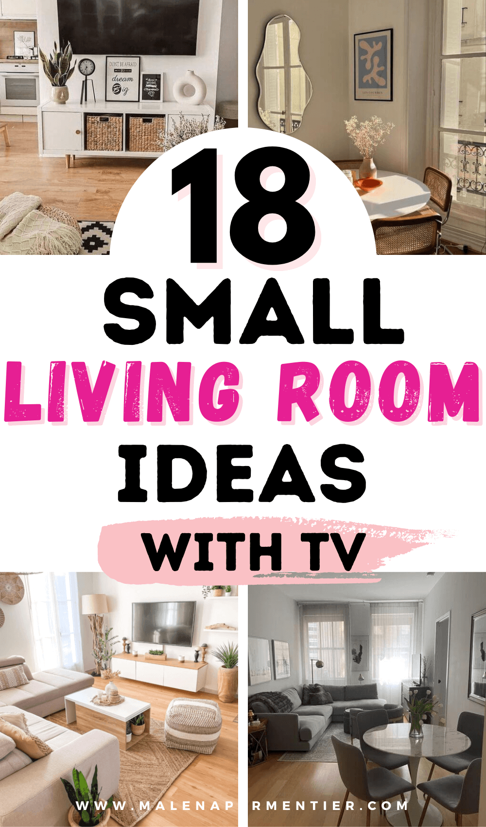 18 Small Living Room Ideas with TV (Clever Layout Ideas To Copy)